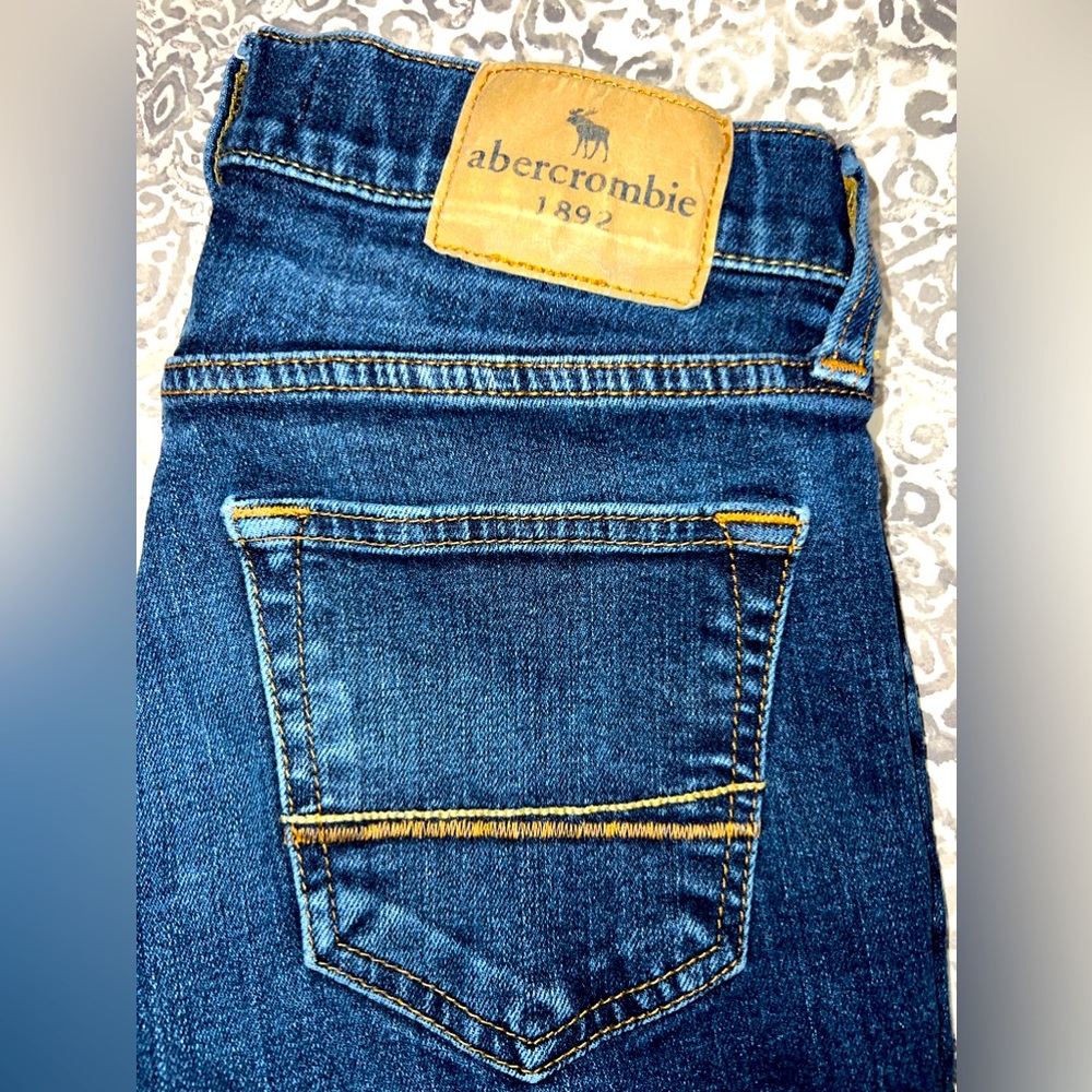 Boys Abercrombie & Fitch Kids Jeans Size 11/12 Blue EUC